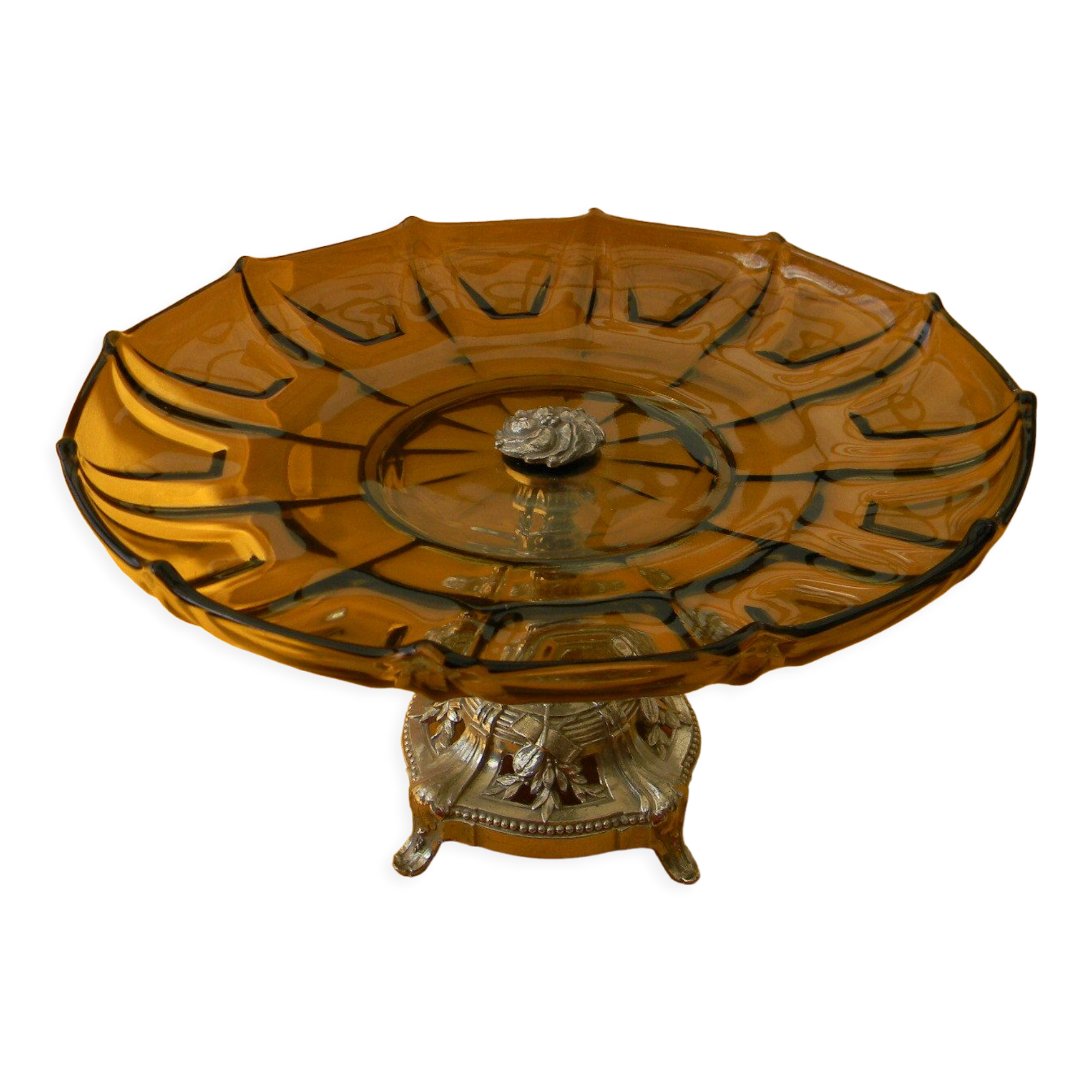 Standing cup in smoked glass