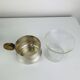 6 Art Deco silver-plated metal and glass cups by Sigg Switzerland