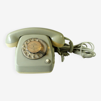 1966  german grey telephone, vintage