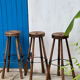 Set of 3 wooden stools