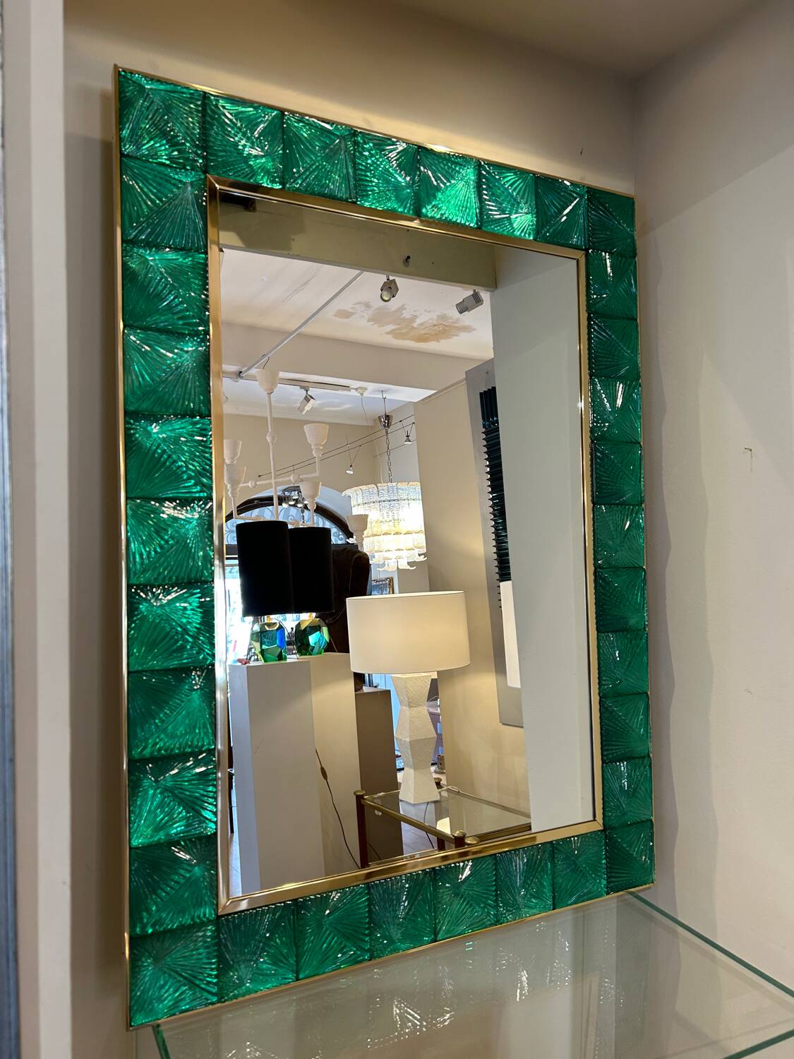 Murano mirror, cut glass, 20th century