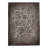 Abstract black and white interlacing drawing 1