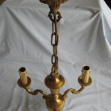 Massive brass chandelier