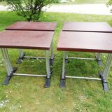 Lot de 4 tables bistrot "Lelong"