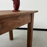 Table de ferme en pin 223 cm, années 70