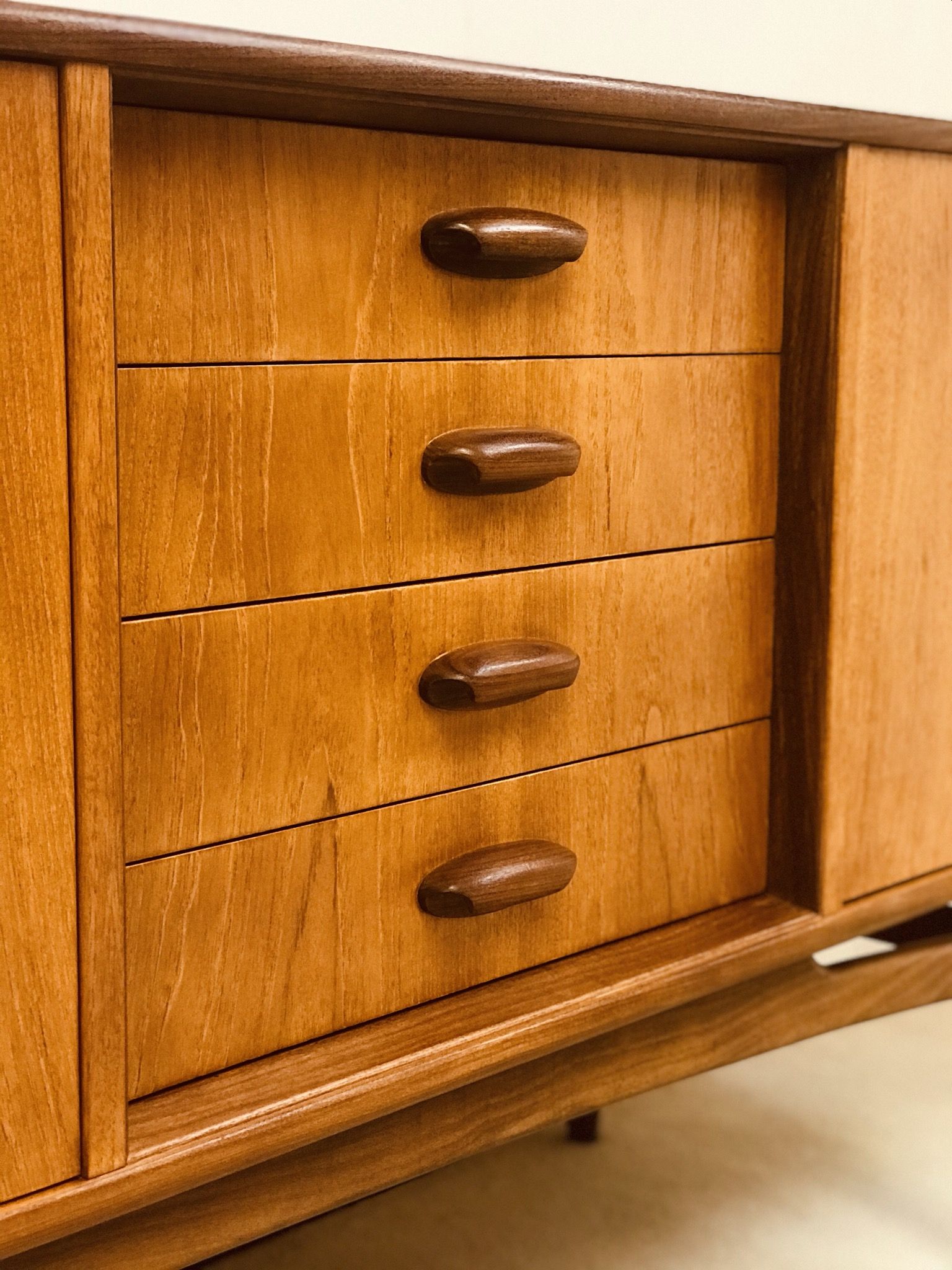 Brasilia teak sideboard designed by  Victor Wilkins for G-plan