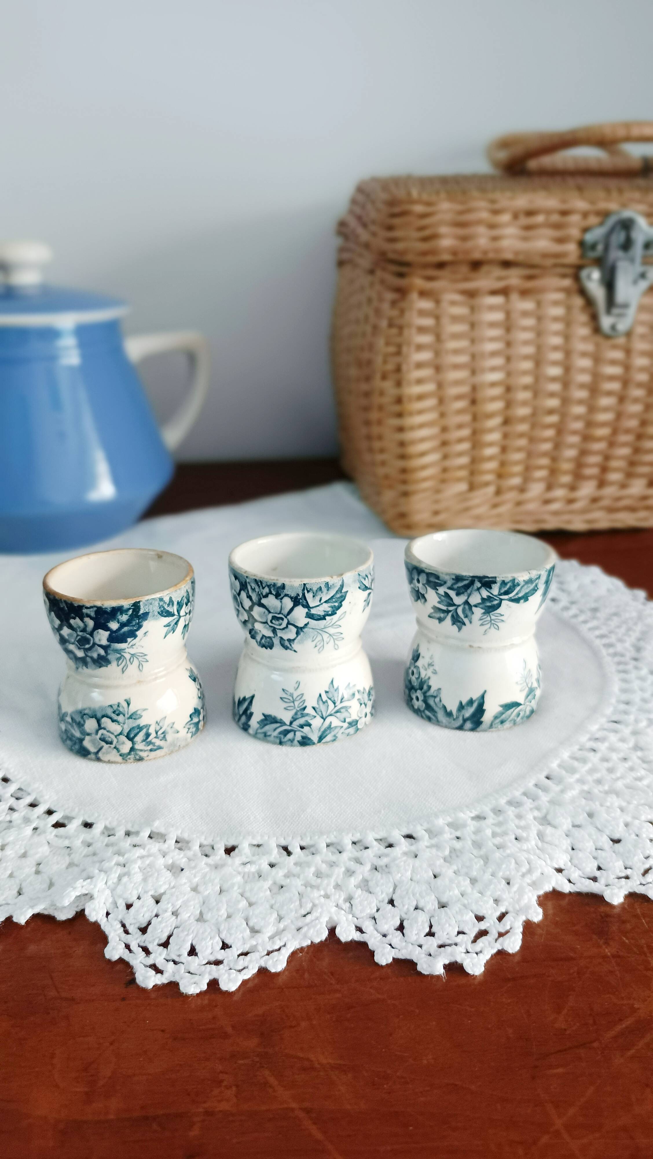 Lot de 3 coquetiers Marie Louise, St-amand