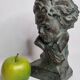 Bust of Beethoven after Cipriani in patinated plaster to resemble bronze, 27 cm