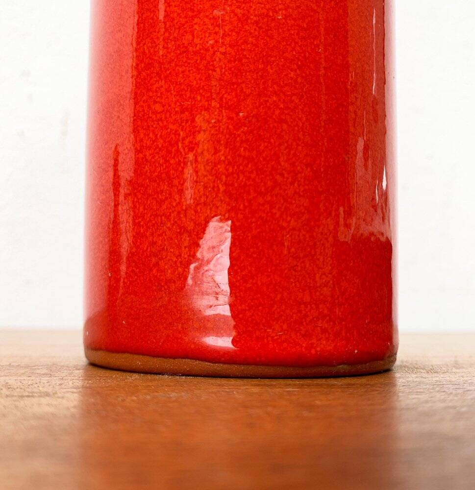 Mid-century minimalist vase WGP in West German ceramic by Marschner Kunsttöpferei, 1960s.