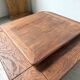 Oak coffee table with a double top