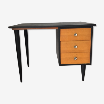 Bureau vintage pieds compas relooké