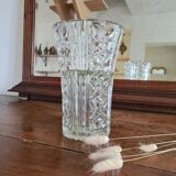 Worked glass vase