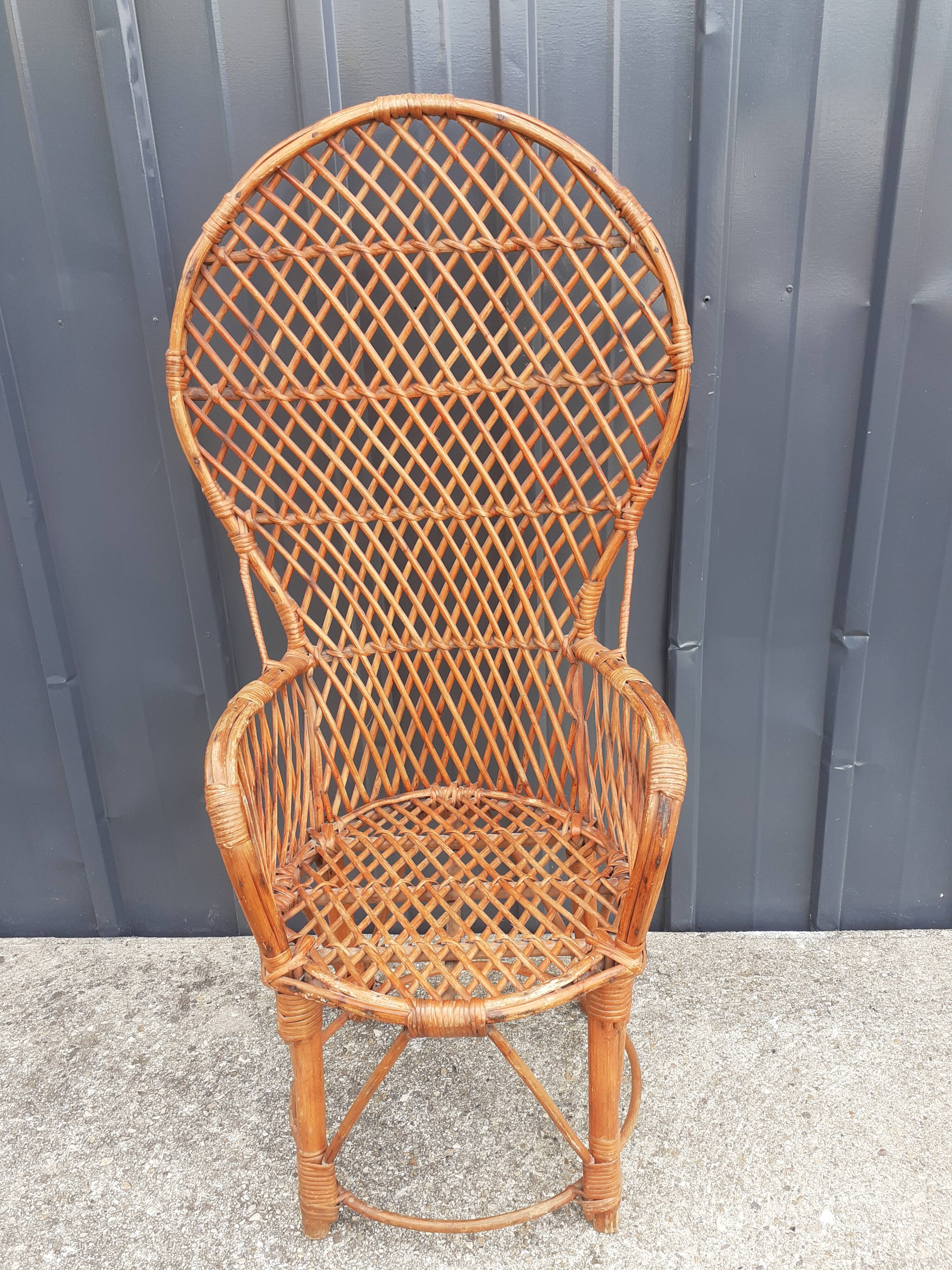 Rattan armchair