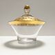Crystal Trinket Bowl with Gold Details
