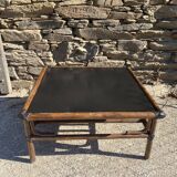 Table basse vintage en bambou