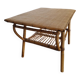 1950s 60s rattan coffee table