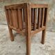 Antique rack storage basket walnut wood storage or toy bin