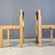 Mid-Century Brown and Birch Stacking Chairs set of 5