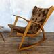 Rocking chair vintage scandinave 1950 1960
