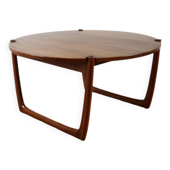 Scandinavian vintage teak coffee table Peter Hvidt and Orla Mølgaard, 1960s
