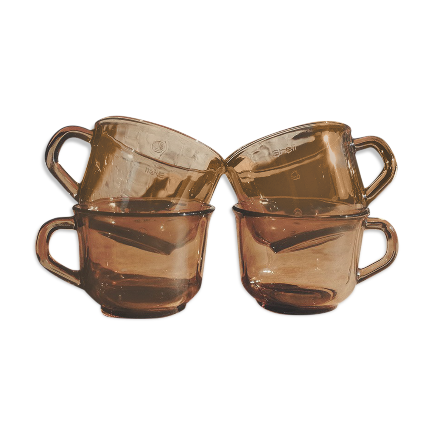 Shell arcoroc coffee cups