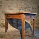 French rural farmhouse table with two drawers, 19th century.