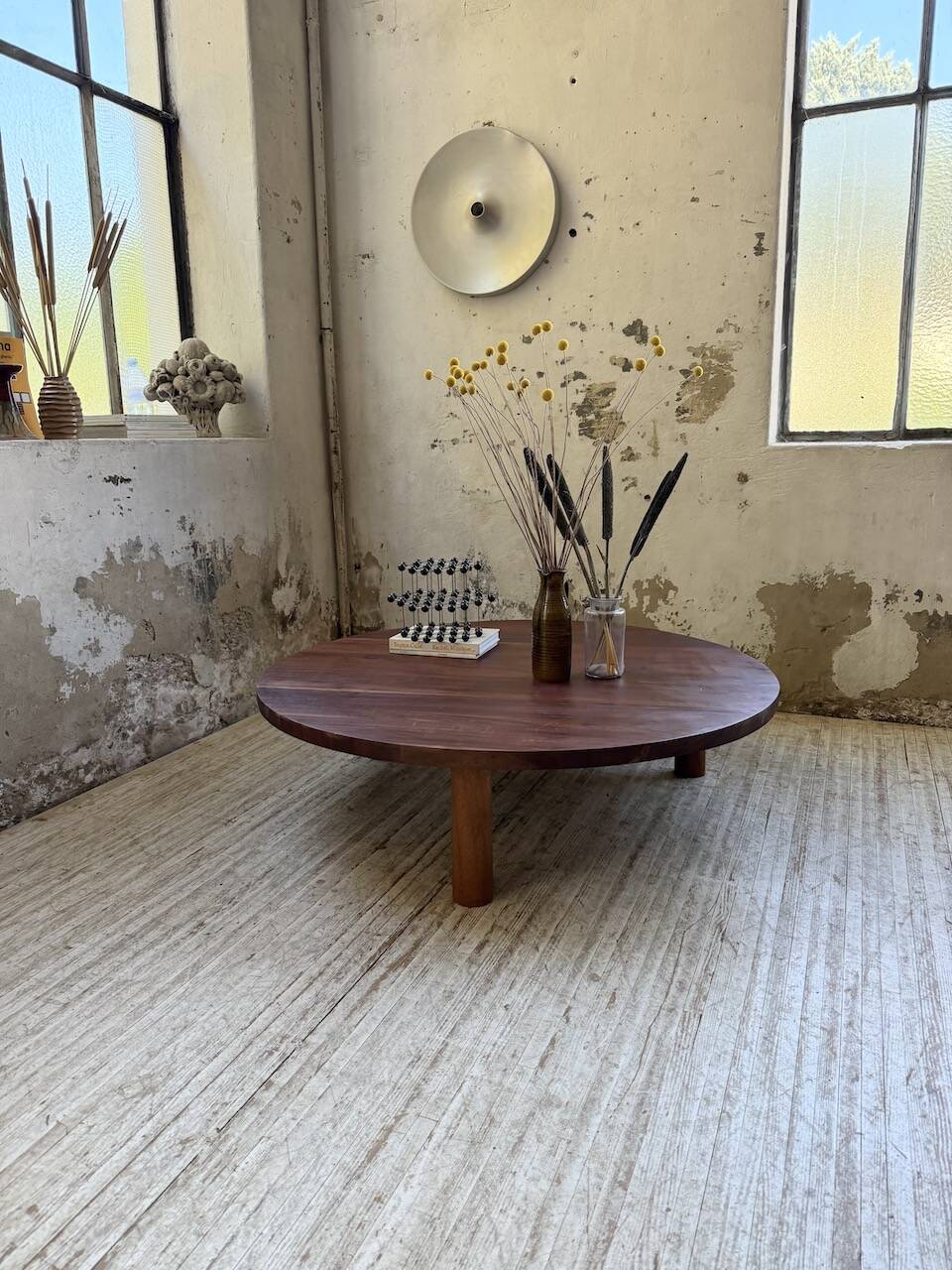 50s round tripod coffee table