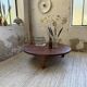 Table basse ronde tripode années 50