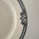Compote dish - footed plate in ironstone model Jumièges from Salins