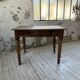 Walnut desk with turned legs, 1900