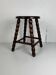 Midcentury bobbin wood turned stool, Charles Dudouyt style, France, 1950s