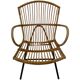 Vintage rattan chair by Dirk van Sliedregt Rohe Noordwolde 1960 in the Netherlands