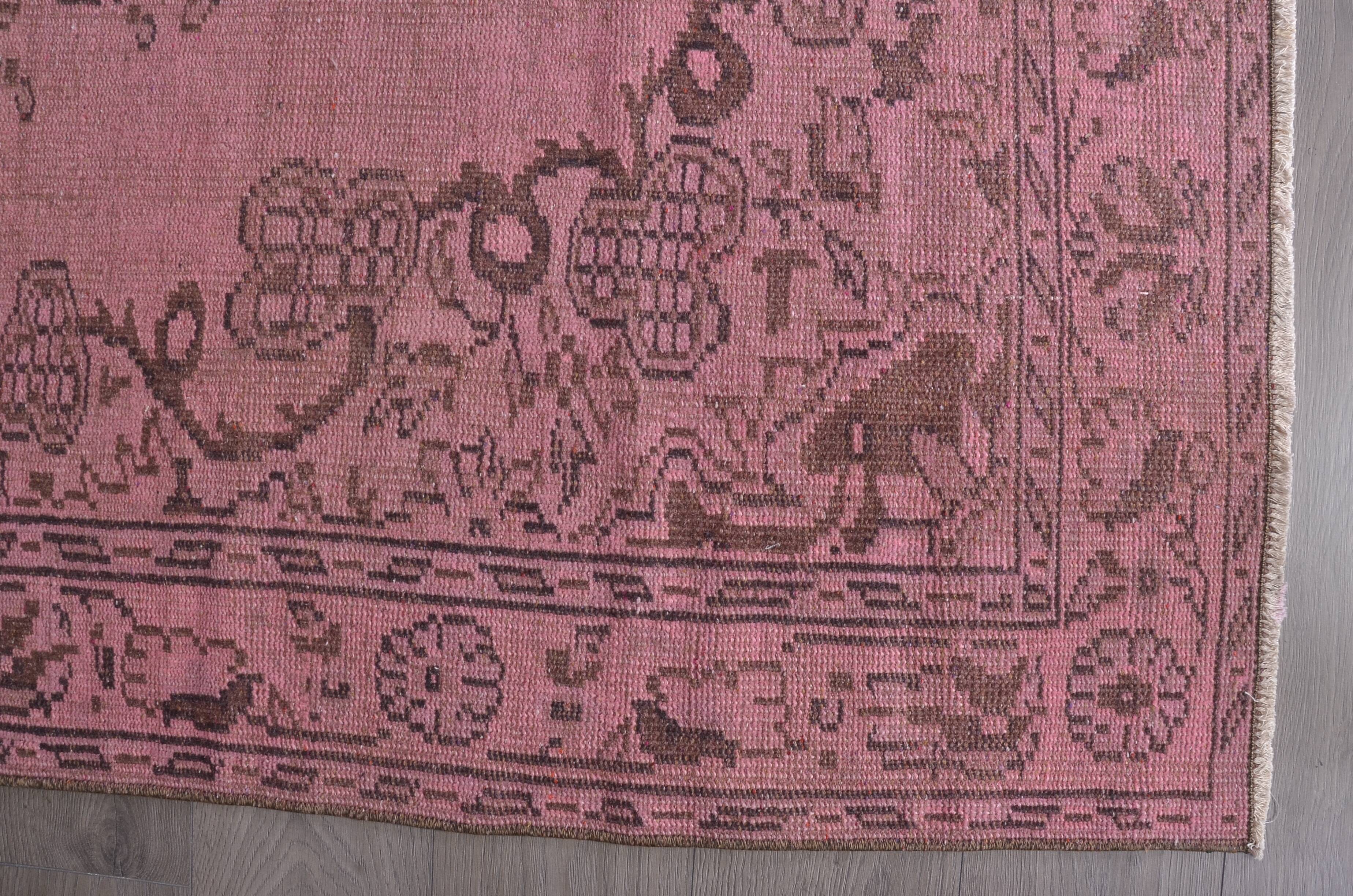 Pink Oushak Turkish Carpet sku 1129