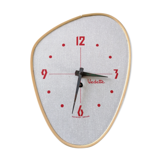 Horloge murale vedette vintage