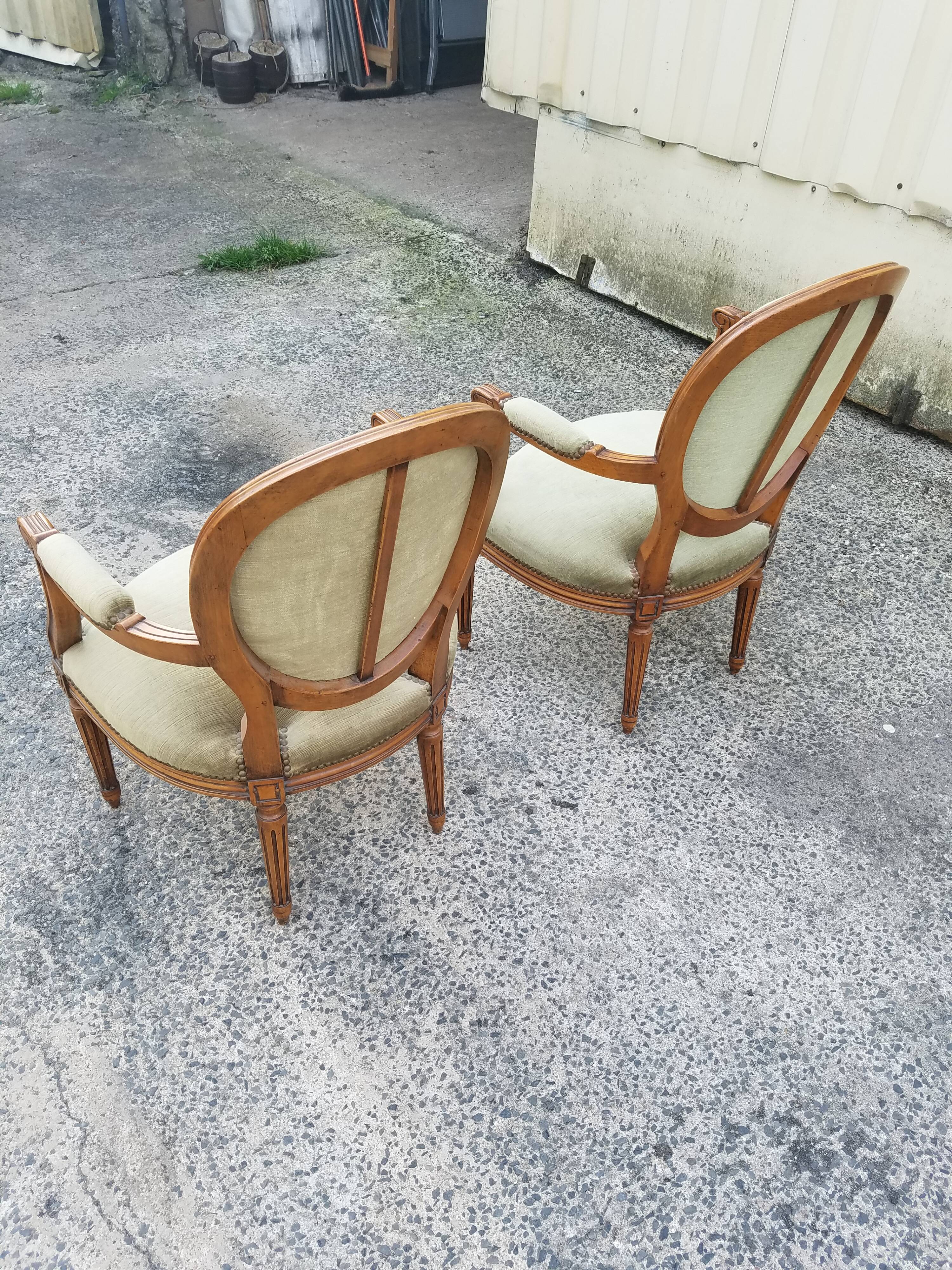 Pair of medallion chairs