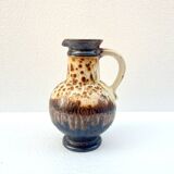 Fat Lava Vase Ceramic Pitcher West Germany 1960s Vintage Scheurich Style