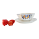 Saucière saint amand, ceramic, décor quebec, 1940/50, vintage french