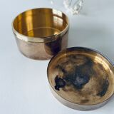 Vintage mother-of-pearl and brass box