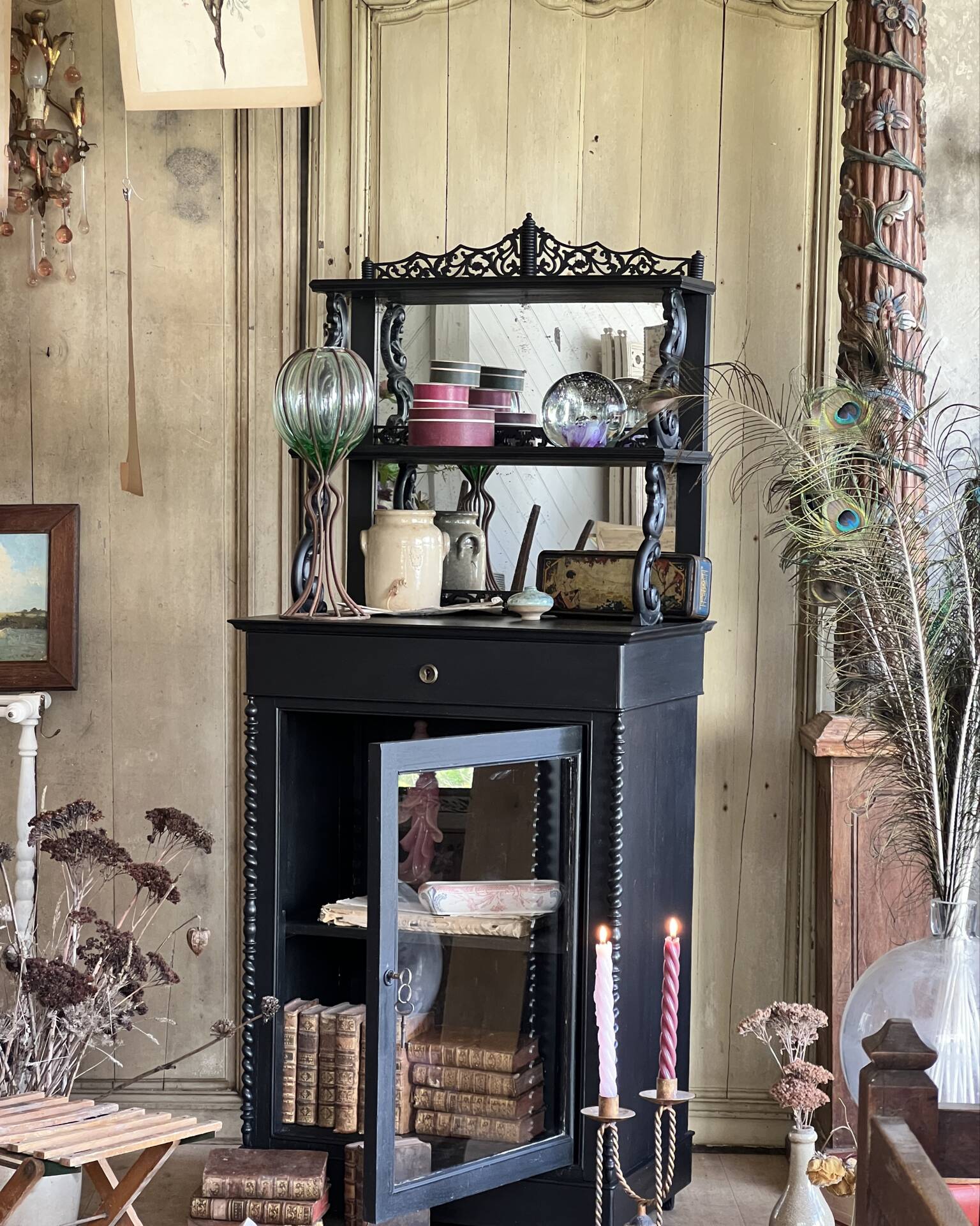Antique display cabinet