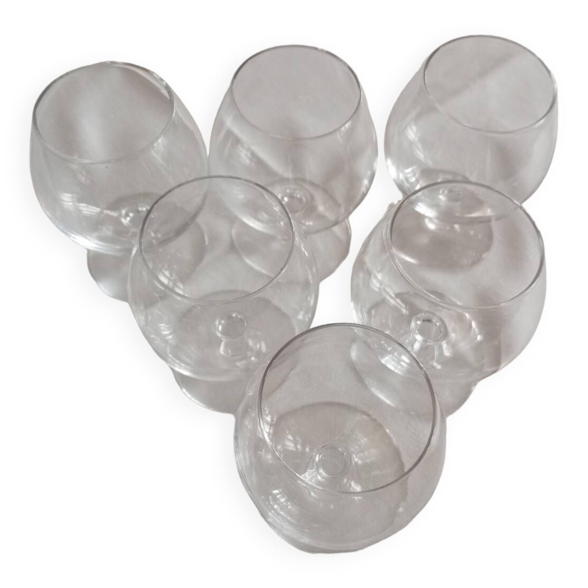 6 mini Cognac glasses