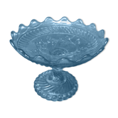 Blue molded glass display cup - Geoge Sand, 19th