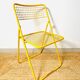 Ted Net folding chair by Niels Gammelgaard for Ikea, 1980s Yellow
