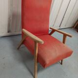 Set 3 armchairs compass feet