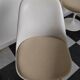 Knoll round table (marble) and 4 vintage chairs - 1970s