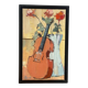 The violin with roses, oil on canvas
