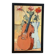 The violin with roses, oil on canvas