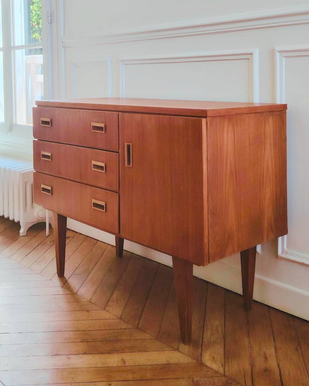 Enfilade vintage rénovée, années 60