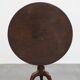 Antique 18th-Century English Swivel Barrel-Leg Birdcage Tilt-Top Table