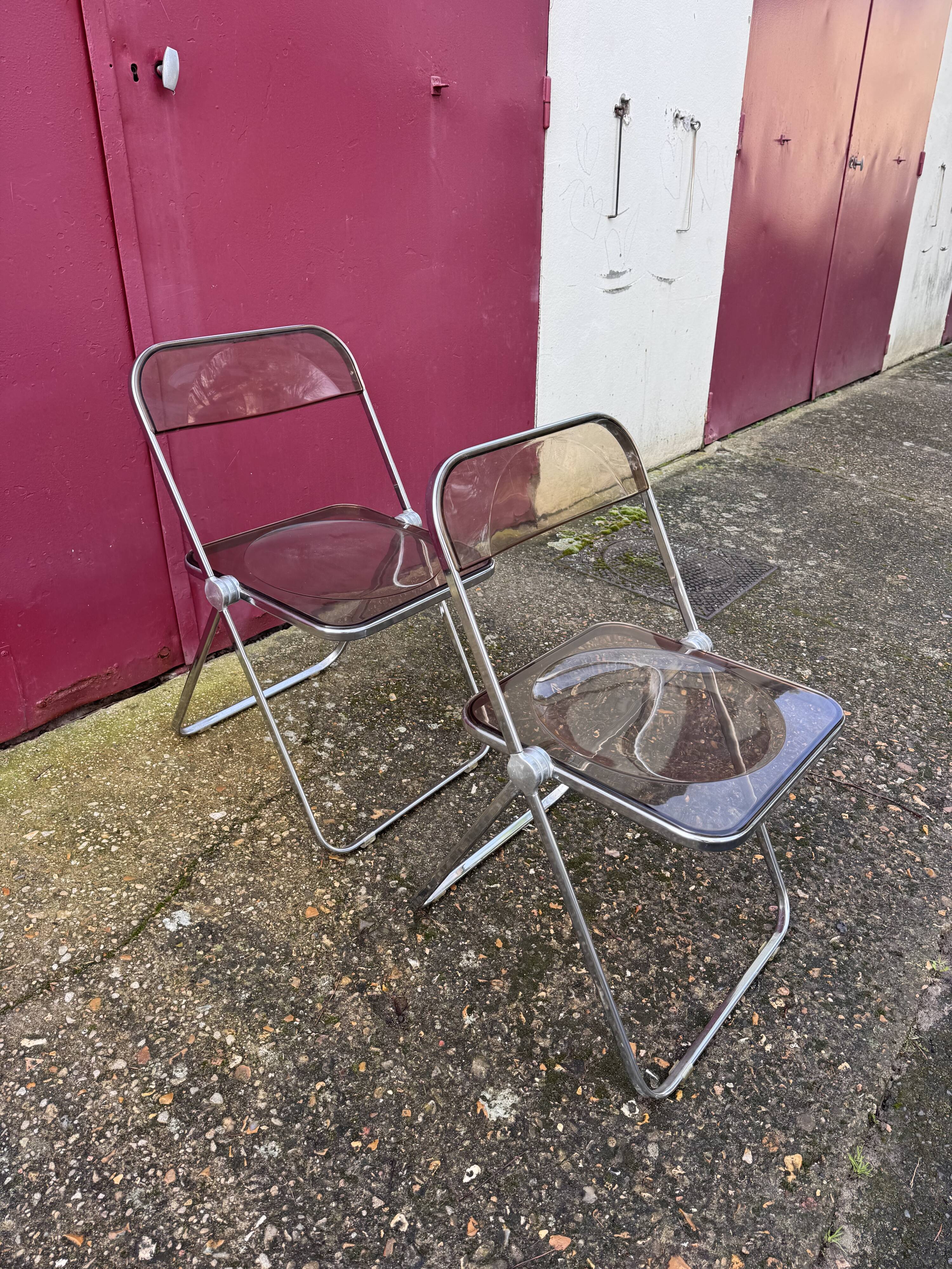 Suite de 4 chaises Plia - Giancarlo PIRETTI