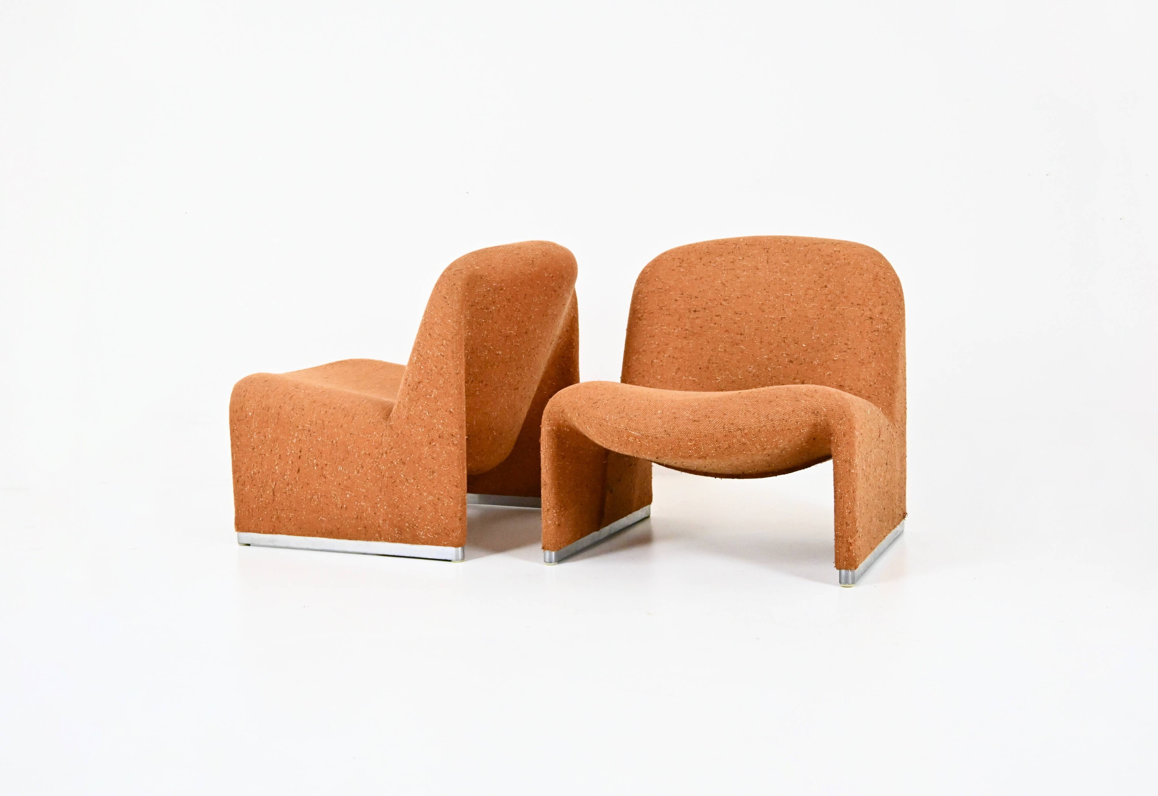 Pair of Alky armchairs by Giancarlo Piretti for Anonima Castelli, 1970s